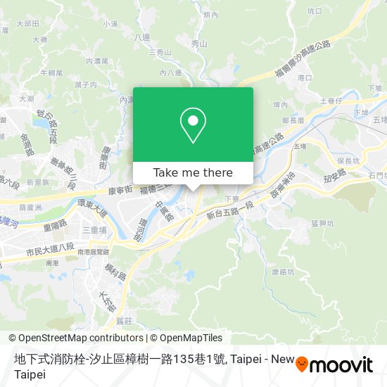 地下式消防栓-汐止區樟樹一路135巷1號地圖