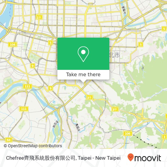 Chefree齊飛系統股份有限公司 map