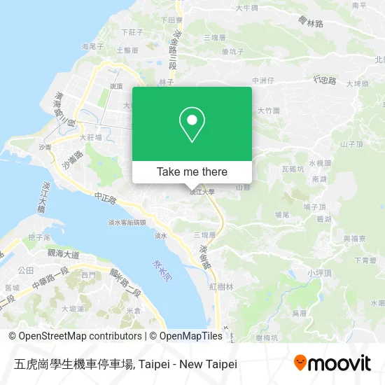 五虎崗學生機車停車場地圖