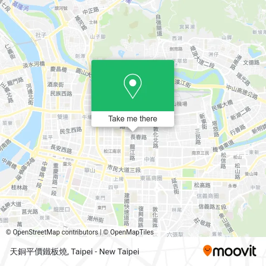 天銅平價鐵板燒 map