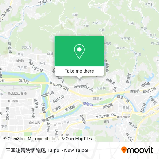 三軍總醫院懷德廳地圖