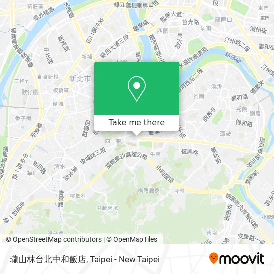 瓏山林台北中和飯店 map