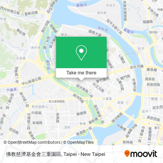 佛教慈濟基金會三重園區 map