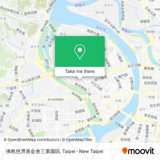 佛教慈濟基金會三重園區地圖