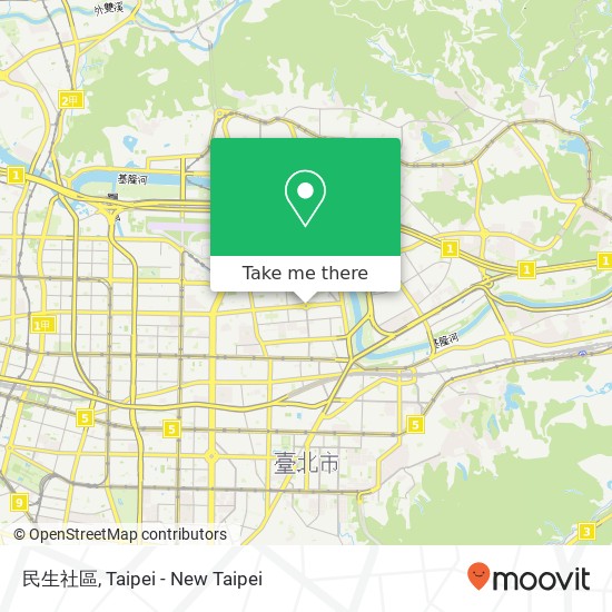 民生社區 map