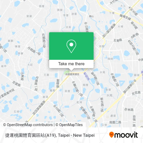 捷運桃園體育園區站(A19) map