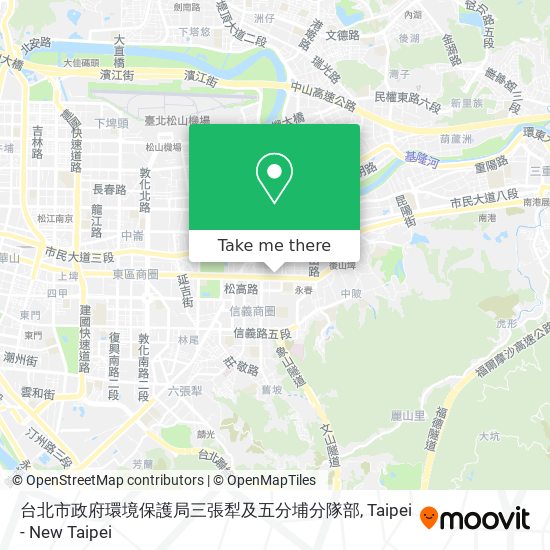 台北市政府環境保護局三張犁及五分埔分隊部 map