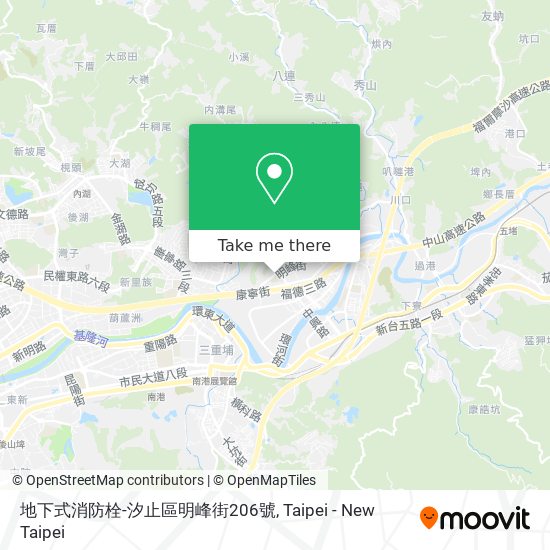 地下式消防栓-汐止區明峰街206號地圖