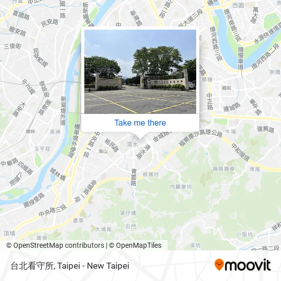 台北看守所 map