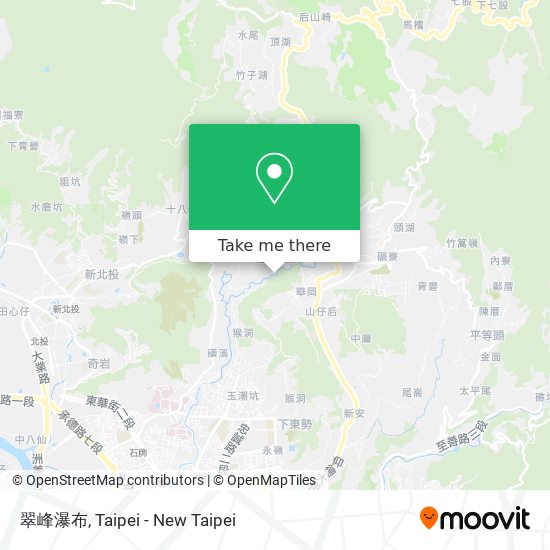翠峰瀑布地圖