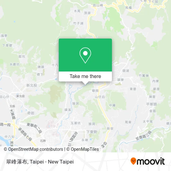 翠峰瀑布 map