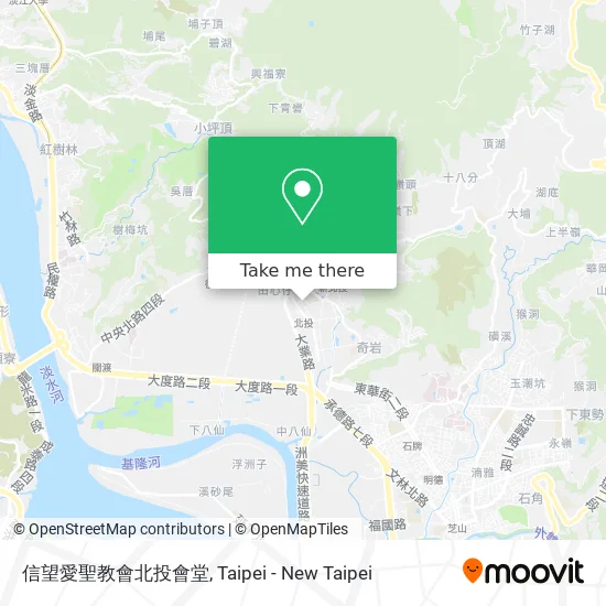 信望愛聖教會北投會堂地圖