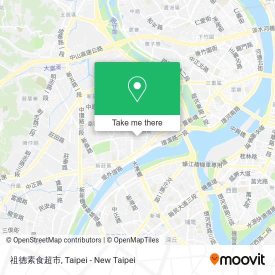祖德素食超市 map