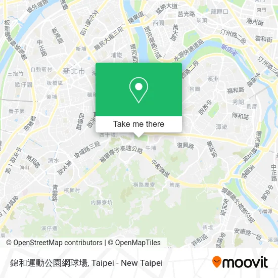 錦和運動公園網球場地圖