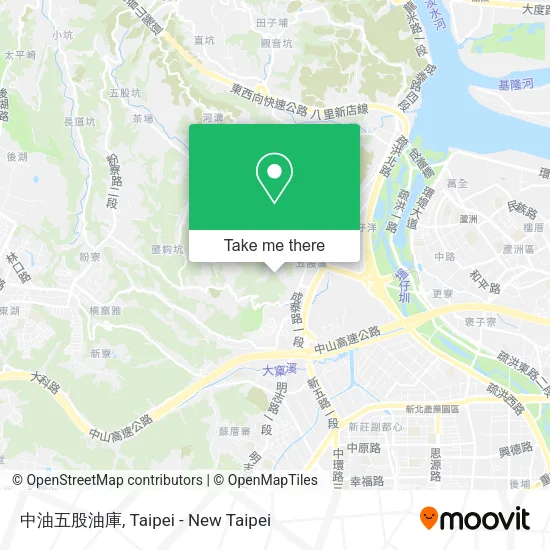 中油五股油庫 map