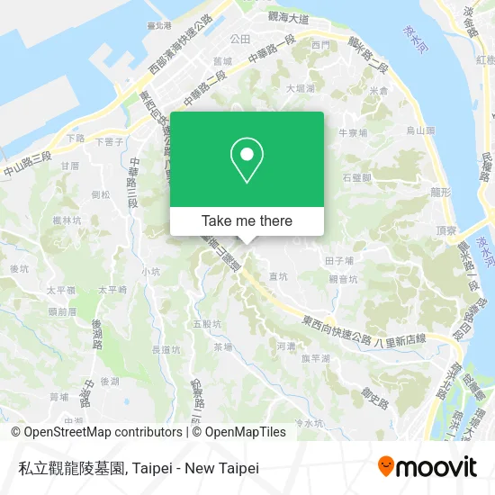 私立觀龍陵墓園地圖