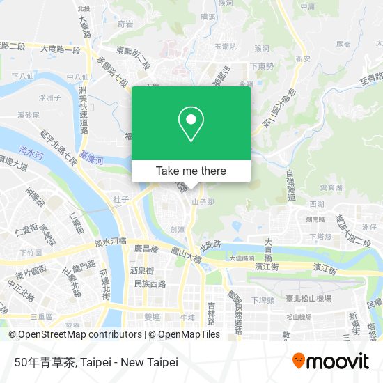 50年青草茶 map
