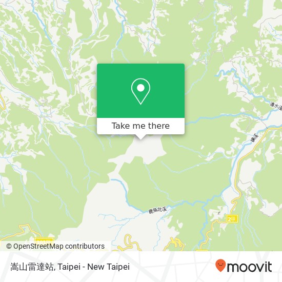 嵩山雷達站 map