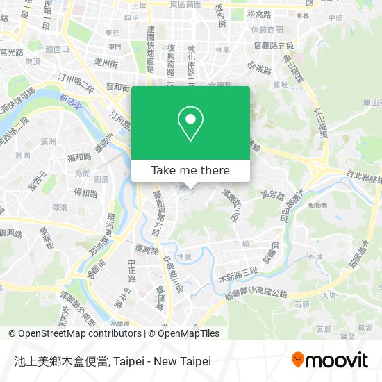 池上美鄉木盒便當地圖