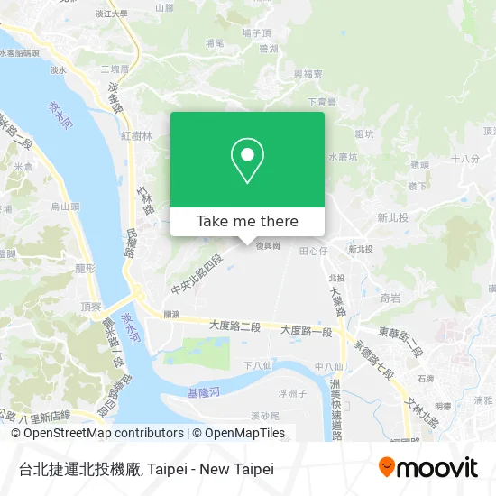 台北捷運北投機廠 map