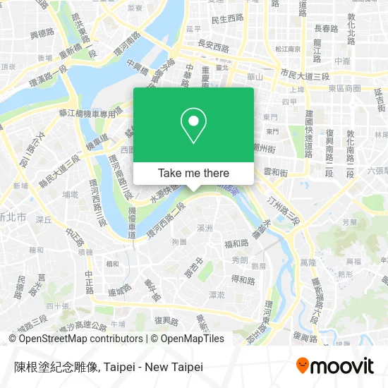 陳根塗紀念雕像地圖