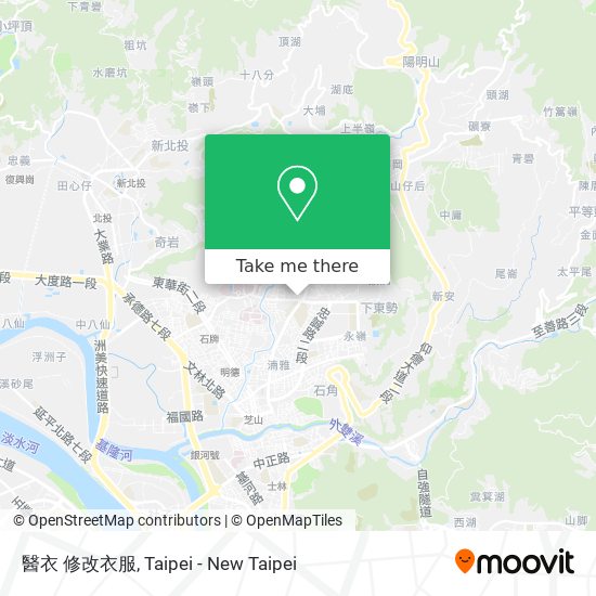 How To Get To 醫衣修改衣服in 士林區by Bus Or Metro