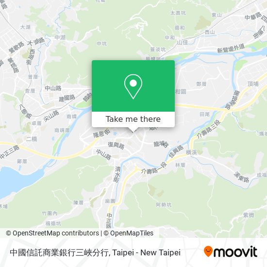 中國信託商業銀行三峽分行地圖