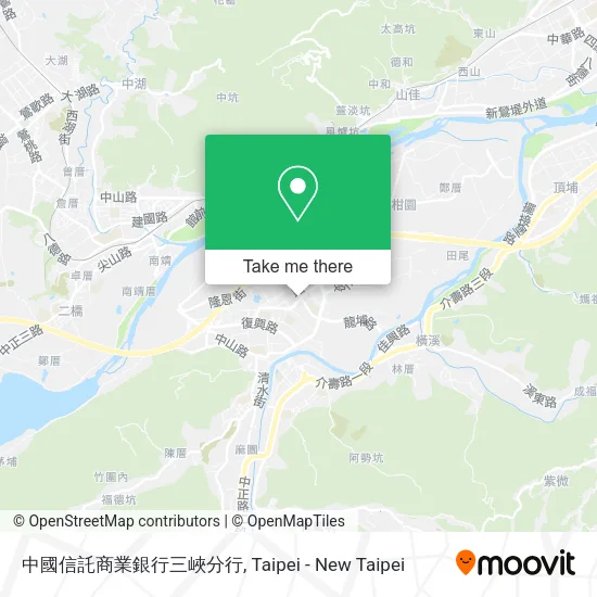中國信託商業銀行三峽分行地圖