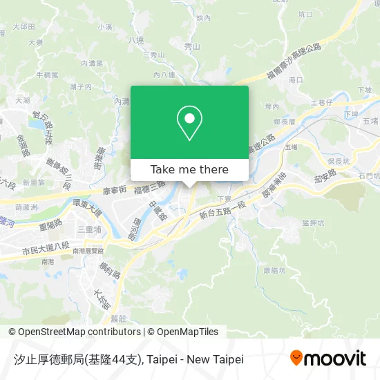 汐止厚德郵局(基隆44支)地圖