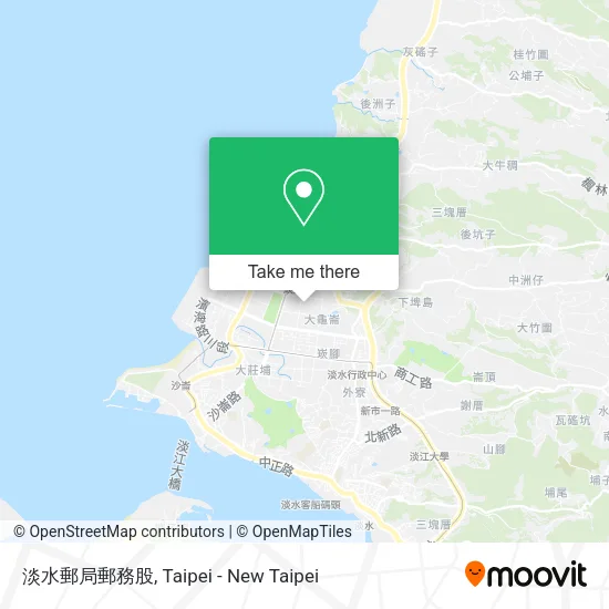 淡水郵局郵務股 map