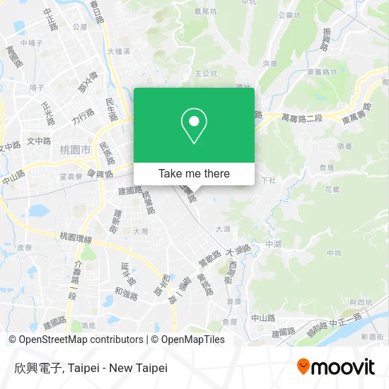 欣興電子 map
