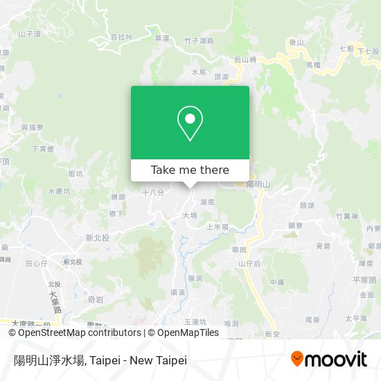 陽明山淨水場 map