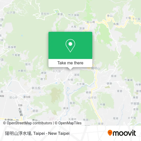 陽明山淨水場地圖