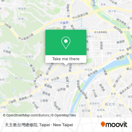 天主教台灣總修院地圖