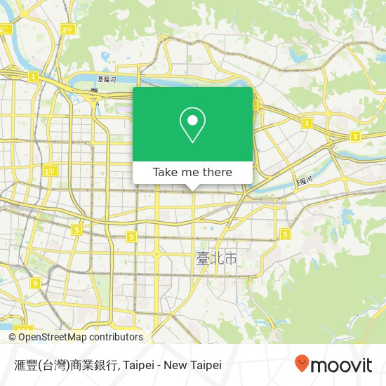 滙豐(台灣)商業銀行 map