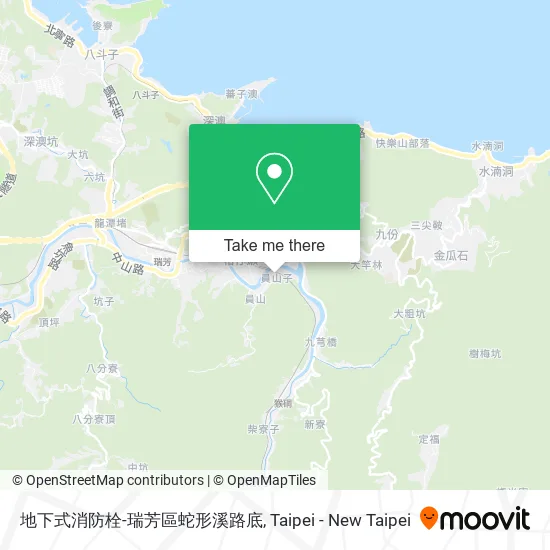 地下式消防栓-瑞芳區蛇形溪路底地圖
