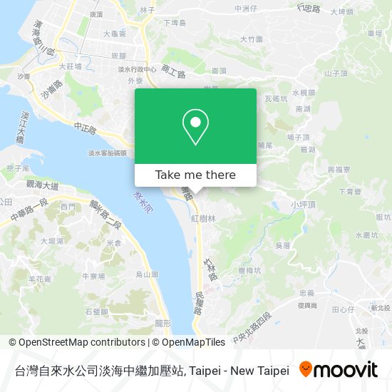 台灣自來水公司淡海中繼加壓站 map