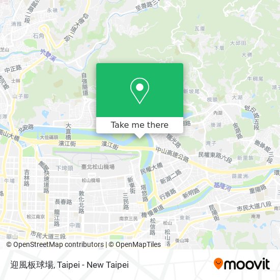 迎風板球場 map