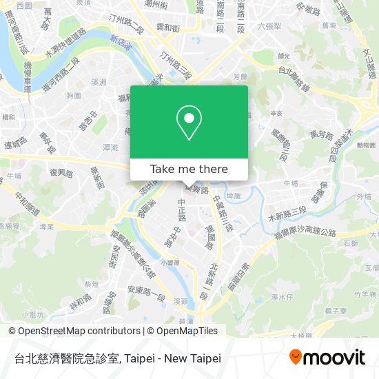 台北慈濟醫院急診室 map