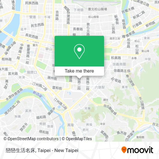 戀戀生活名床地圖