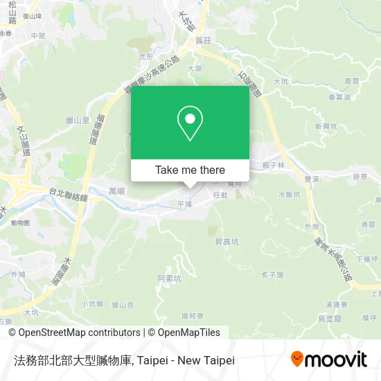 法務部北部大型贓物庫地圖
