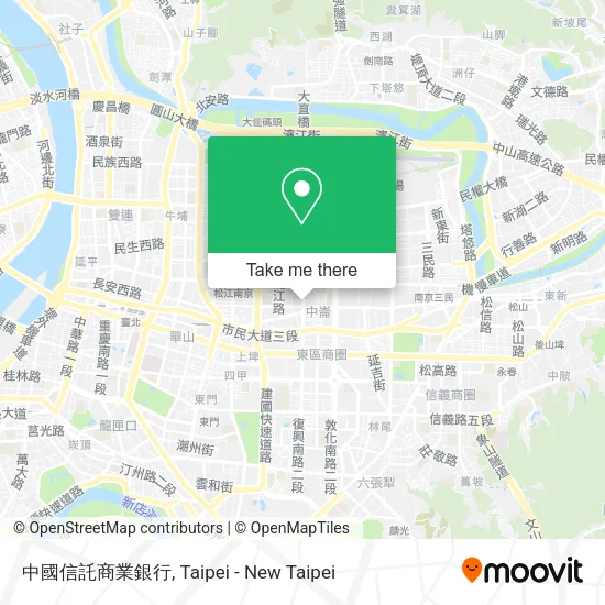 中國信託商業銀行地圖