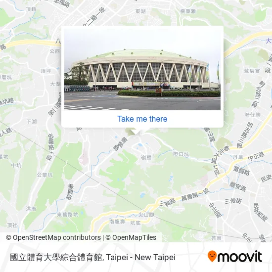 國立體育大學綜合體育館 map