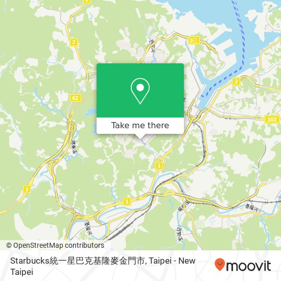 Starbucks統一星巴克基隆麥金門市 map