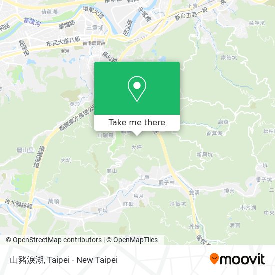 山豬淚湖 map