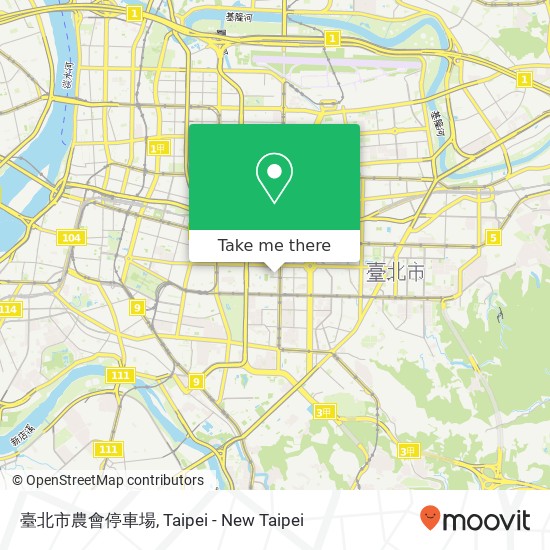 臺北市農會停車場地圖