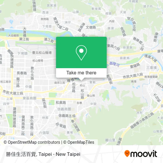 勝佳生活百貨地圖