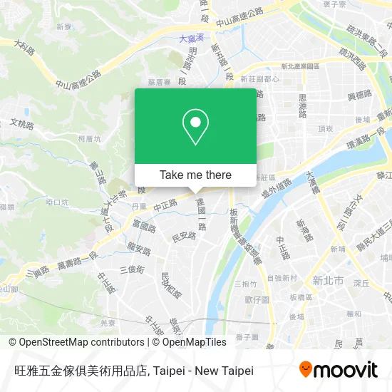 旺雅五金傢俱美術用品店地圖