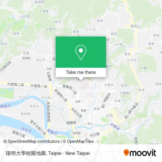陽明大學校園地圖地圖
