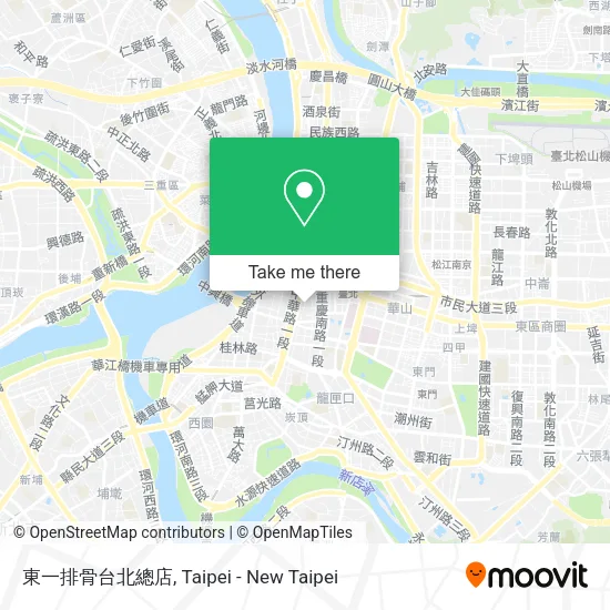 東一排骨台北總店地圖
